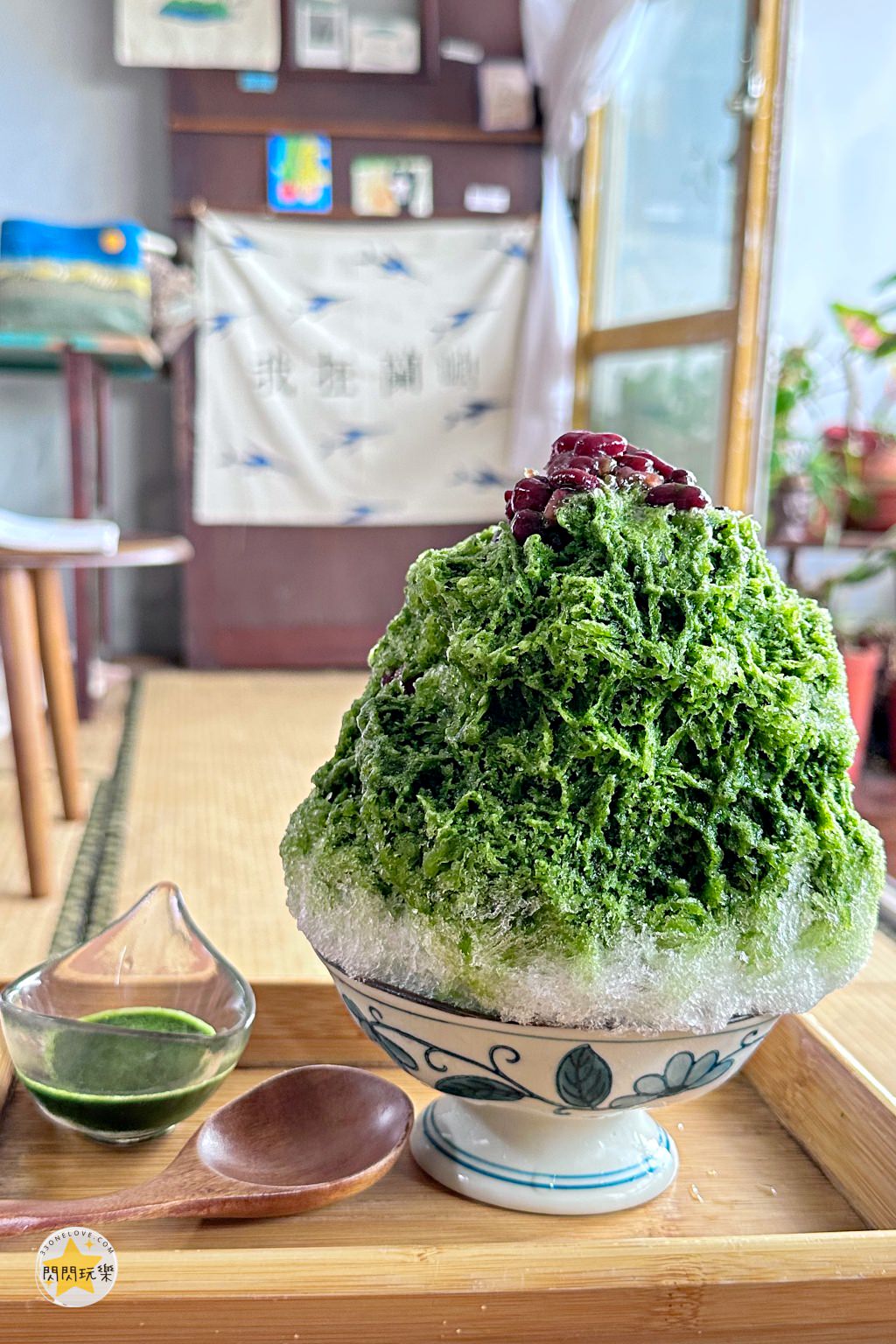 日本小山園抹茶紅豆刨冰 180元