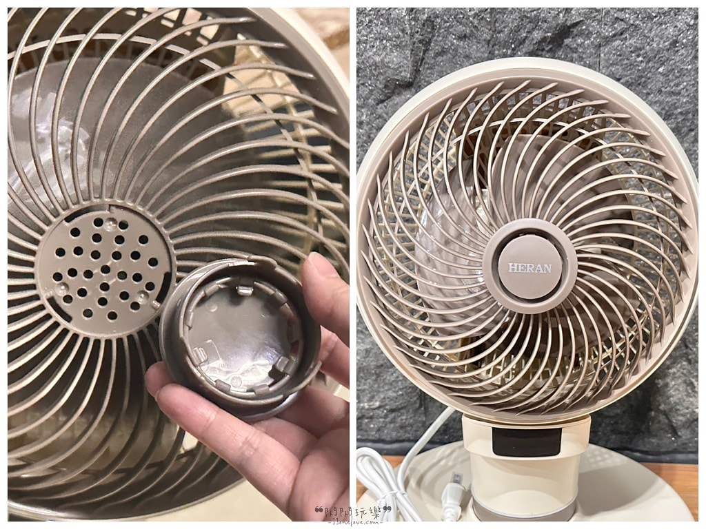 禾聯9吋3D擺頭變頻循環扇
