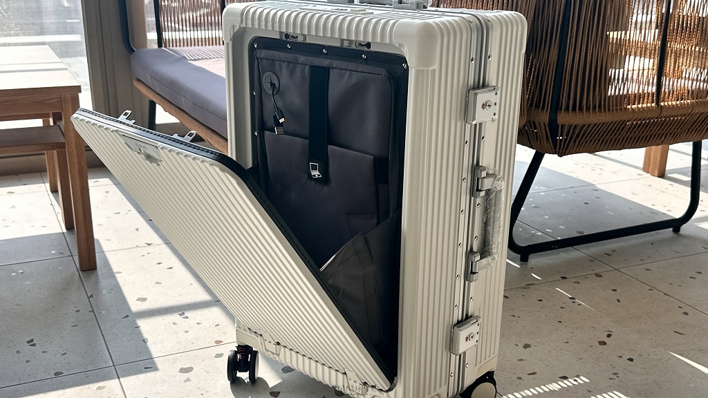 Arlink Carry系列 多功能前開獨立款 鋁框純PC行李箱　24吋